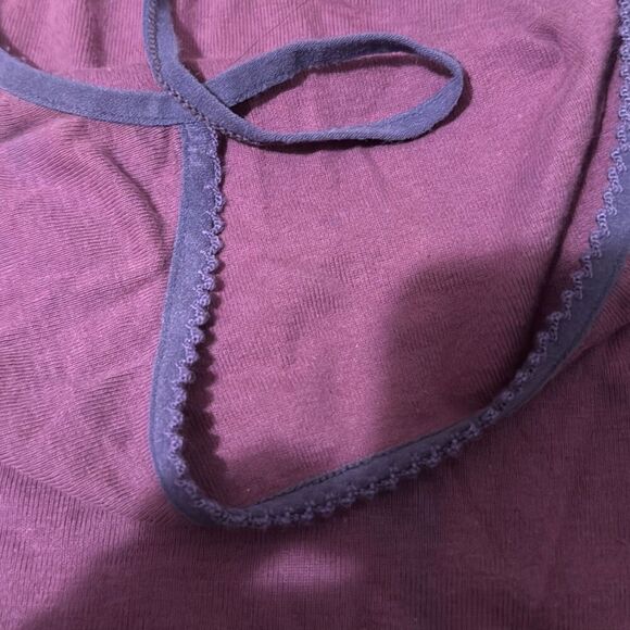 Vintage Victoria's Secret Purple Tank Top Size Small Has super cute trim and so - Picture 8 of 8